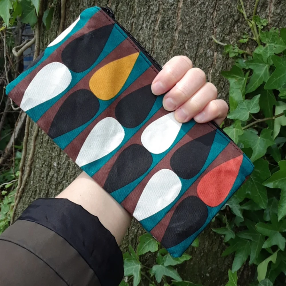 NEW H&M cosmetic clutch Tear drop print